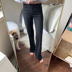 Theory Black Tailored Trousers Classic Fit
